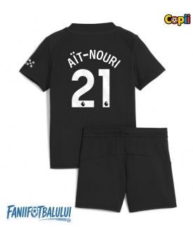 Manchester City Rayan Ait-Nouri #21 Echipament de Fotbal Replică 2025-26 Copii Deplasare (+ Șorturi)